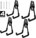 4 Pack 4.5x2.75 Inch Utility Steel Wall Mount Heavy Duty Garage Hooks by Cpais
