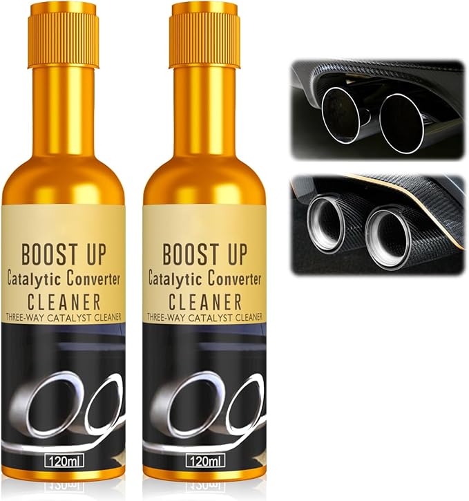 2PCS Catalytic Converter Cleaner Kit, Exhaust System Pipe Carbon Removal by MILEBAS