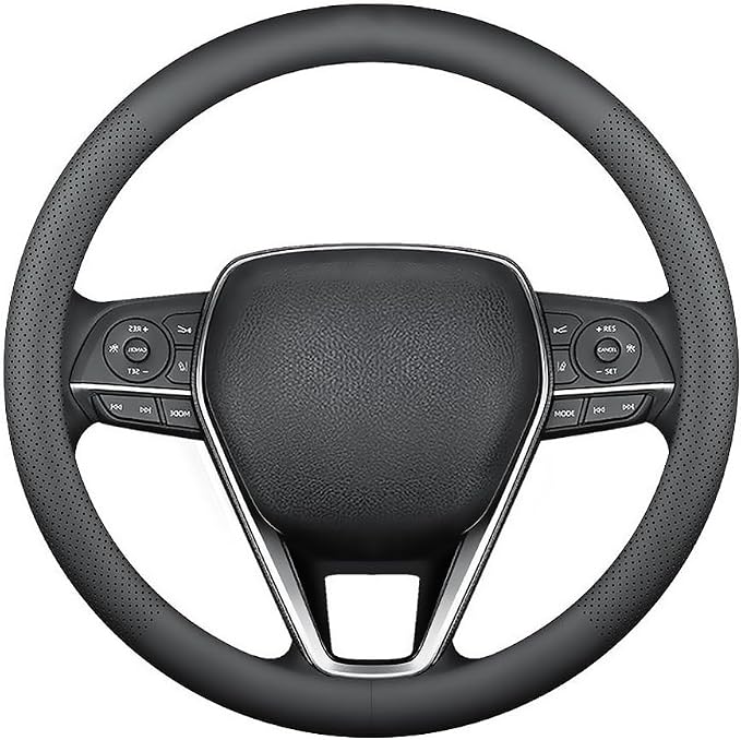 LKWLIKEI Nappa Premium Leather car Steering Wheel Cover, Breathable, Universal - Image 7