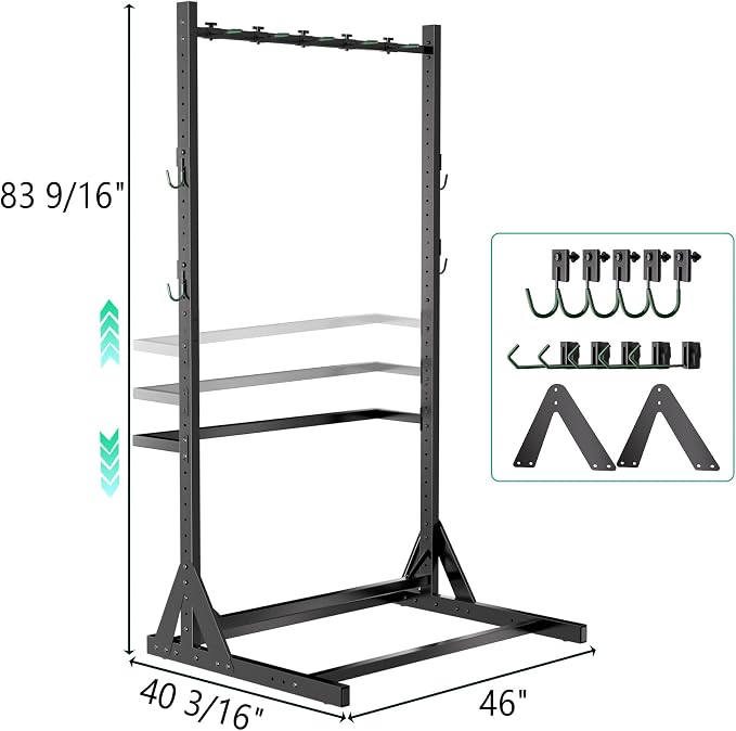 JWX Freestanding 5 Bike Rack, Heavy Duty Floor Bike Stand - Image 9