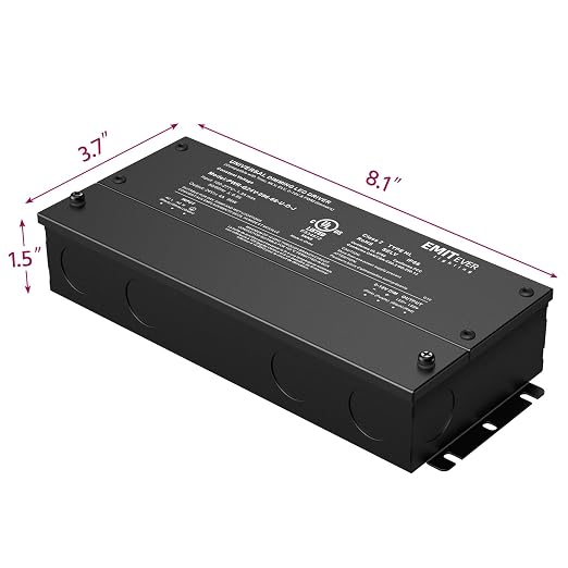 EMITEVER Dimmable Led Driver, 2 Packs 96W AC 110V-277V to DC 24V Transformer - Image 3