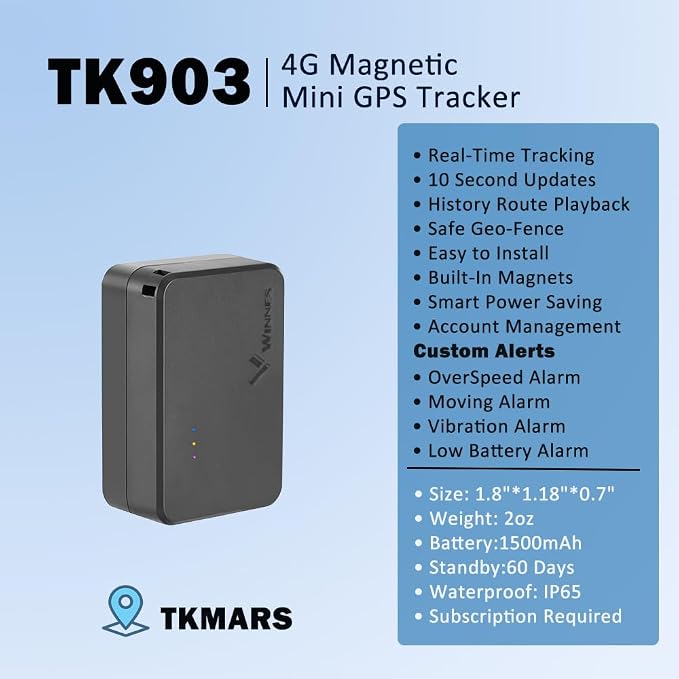 Small GPS Tracker for Vehicles Magnetic 60 Days Long Battery Life, Rastreador - Image 3