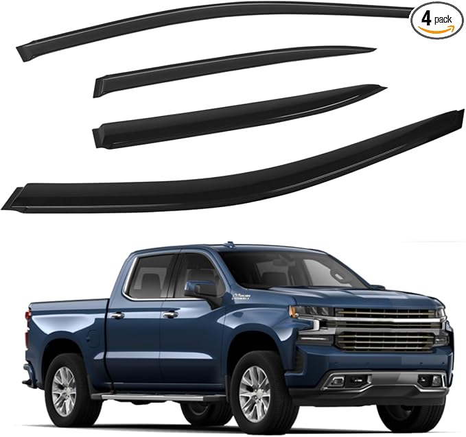 4 PCS Window Visors Deflectors Fit by CHYKORLA