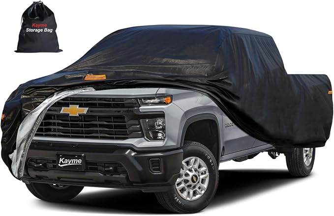 Kayme Full Size Truck Cover Waterproof All Weather, Heavy Duty Outdoor Pickup by kayme