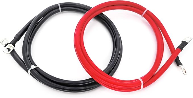 A ABIGAIL 2 AWG Battery Cables 2 Gauge Pure Copper Battery Inverter Cables - Image 8