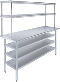 Amgood 24" x 72" Stainless Steel Work Table by AmGood