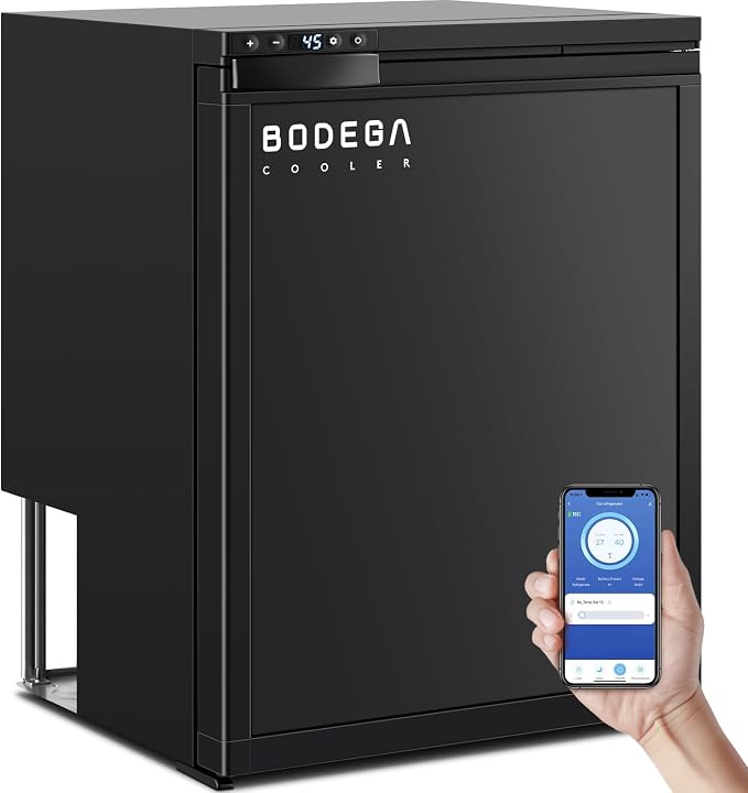 BODEGACOOLER 12 Volt Refrigerator, RV Refrigerator APP Control, 65L RV Fridge by BODEGA