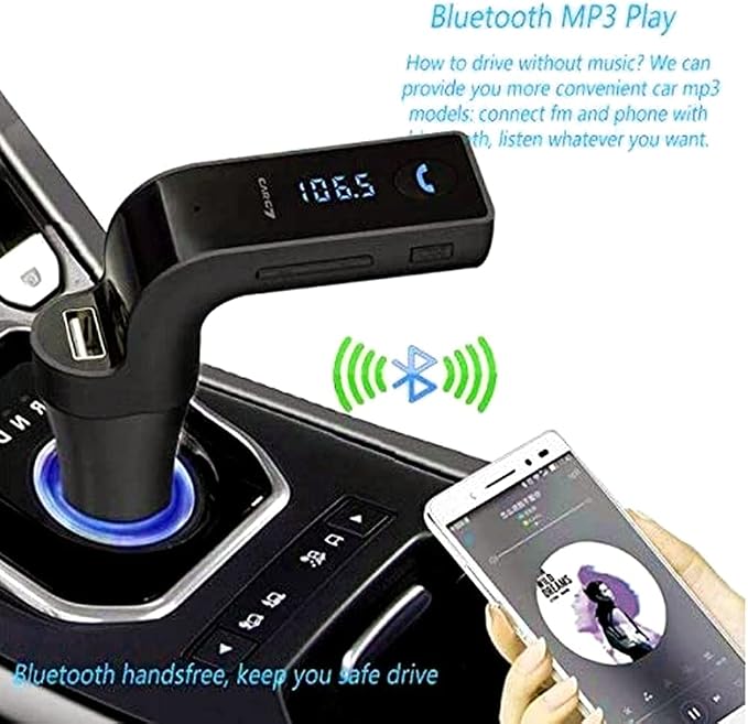 Bluetooth FM Transmitter for car, TIANSHILI handsfree Bluetooth Receiver Car Kit - Image 6