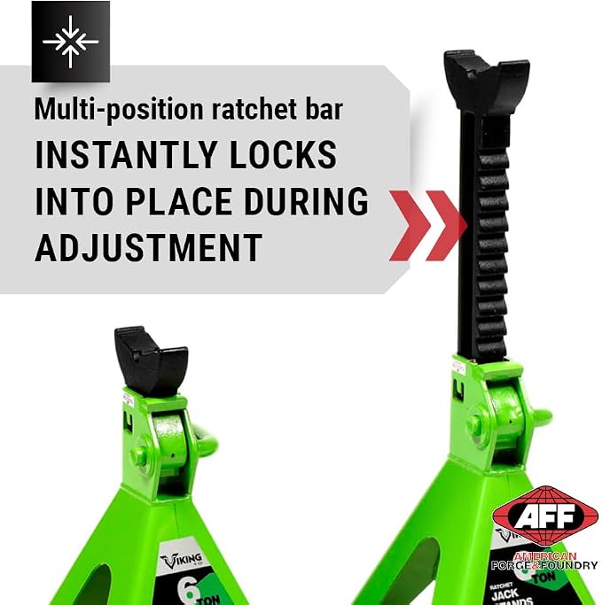 AFF Viking 6 Ton Jack Stand Set - Image 5
