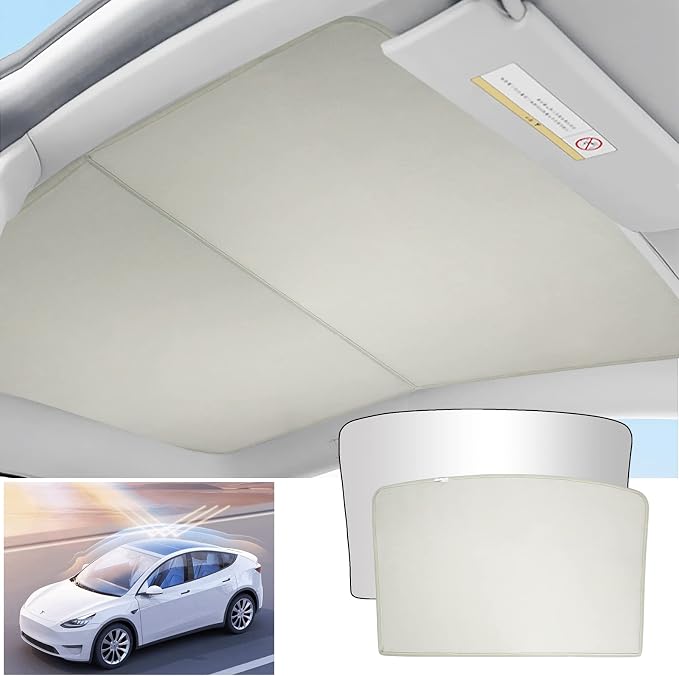 Sze 4Pcs Sunroof Shade for Tesla Model Y 2020-2023 2024 2025 Sunroof Cover by Sze
