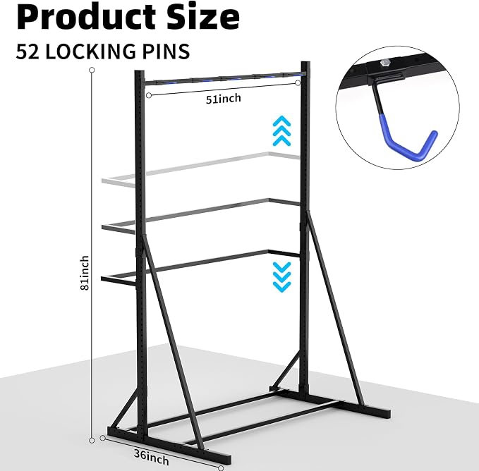 Freestanding Bike Storage Rack Vertical Bike Rack Indoor Garage Floor Stand - Image 6