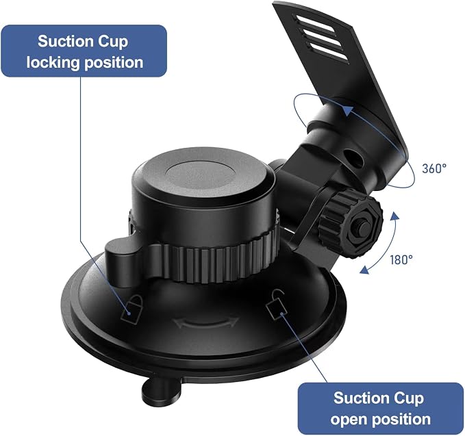 Radar Detector Mount, Car Radar Mounting Bracket Suction Cup Holder, Windshield - Image 3