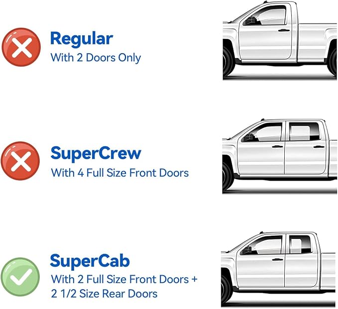 Window Visors Rain Guards for 2004-2014 Ford F150 SuperCab, Out-Channel Window - Image 3