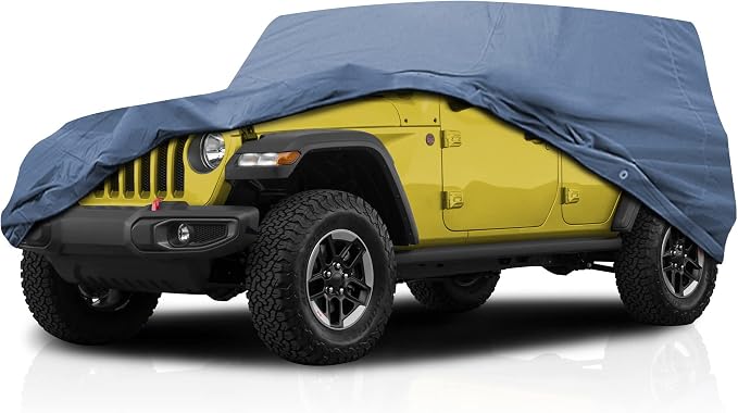 USCarCover Supreme Car Cover for Jeep Wrangler 2004-2025 SUV 2-Door Upgraded by DASHIELD