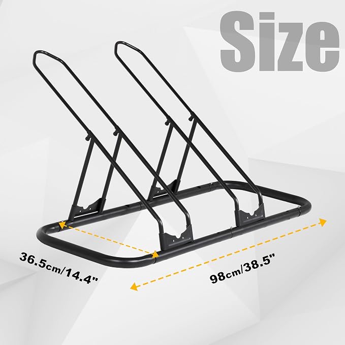 CyclingDeal Bike Rack Floor Parking Bike Stand - Image 5