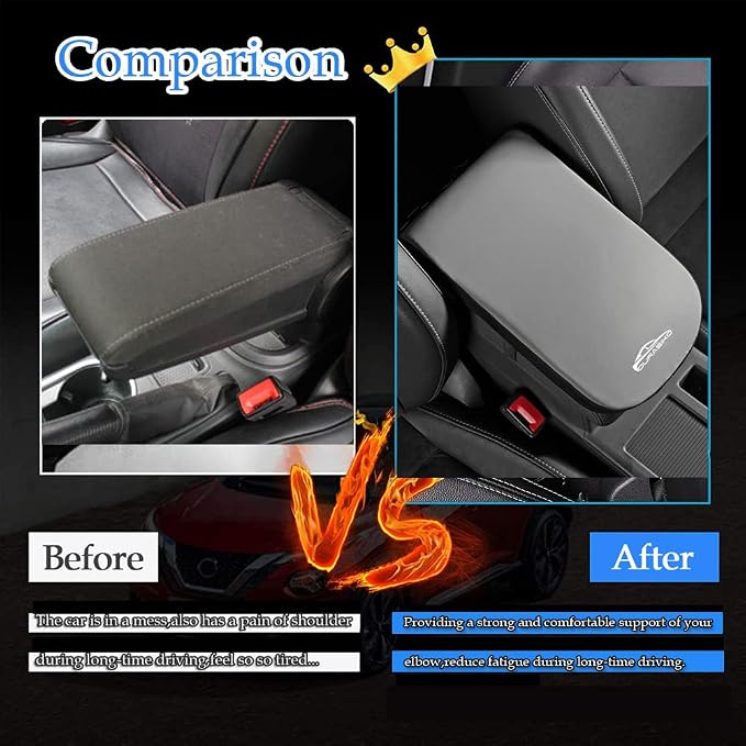 Advanced Car Center Console Pad, Memory Foam Car Armrest Cushion, Elbow Rest - Image 7