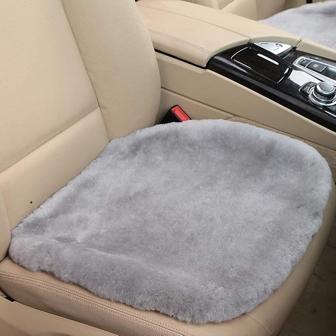 20 inchs Fluffy Shearling Sheepskin Car Seat Cover by OGLAND