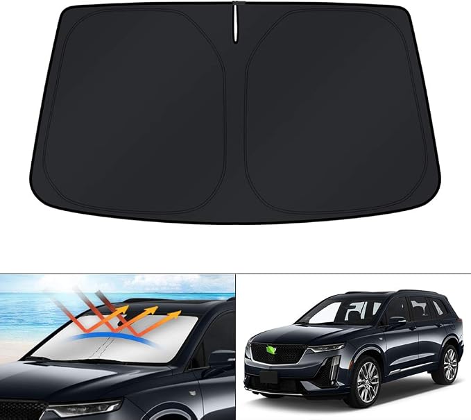 KUST Windshield Sun Shade for 2020-2024 2025 Cadillac XT6 Accessories Custom by KUST