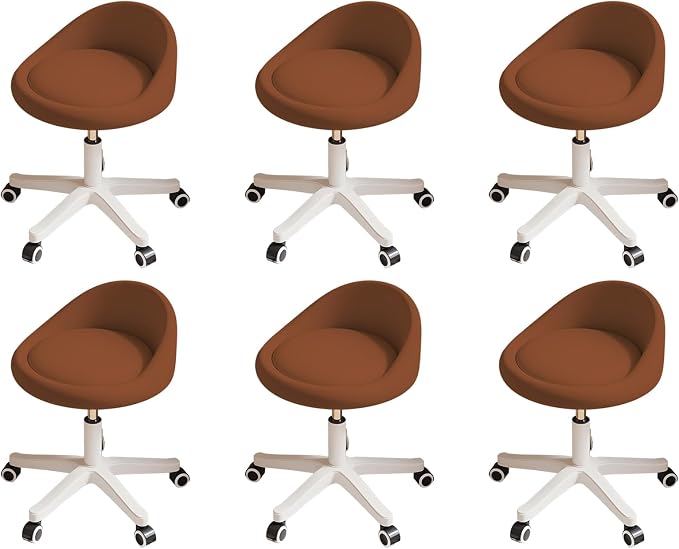 Rolling Stool Set of 6 Rolling Hydraulic Salon Stool by Walktory