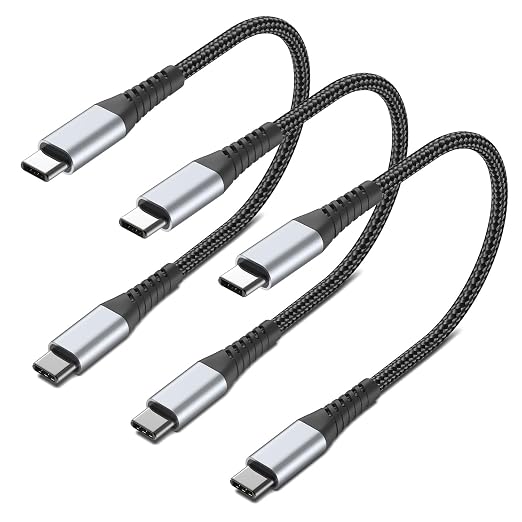 1FT USB C to USB C Cable, Samsung Galaxy S25 A16, Moto G8, Google Pixel by PEAKLIFT