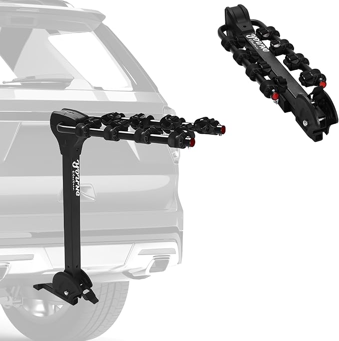 Young 4 Bike Rack Tilting Hitch Mounted by YoungElectric