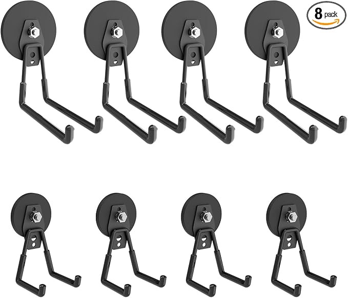 Heavy Duty Magnetic Hooks, Garage Hook, Anti-Slide Garage Hanger, Magnetic by liftsun