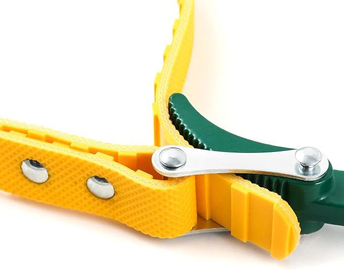 QWORK® Belt Strap Wrench 12", Adjustable Strap Oil Filter Strap Opener Wrench - Image 4