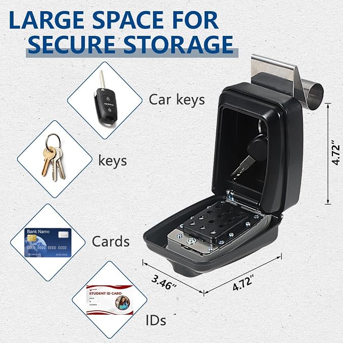 Car Window Lock Box for Turo, Portable Lockbox for Car Keys - Image 4