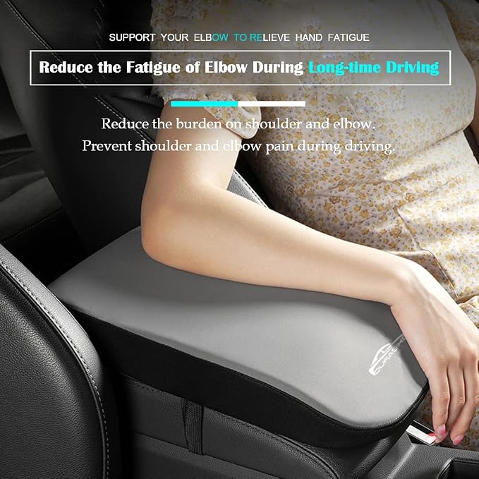 Advanced Car Center Console Pad, Memory Foam Car Armrest Cushion, Elbow Rest - Image 2