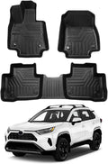 Powerty Floor Mats for 2019-2024 2025 Toyota RAV4 Accessories All Weather Floor by Powerty