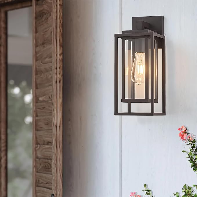 14" Outdoor Wall Light Fixtures Waterproofed Exterior Lantern W/Sturdy - Image 2