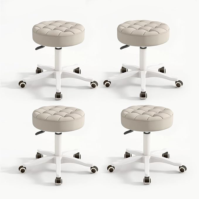 Small Chair Round Rolling Stool by HDHNBA