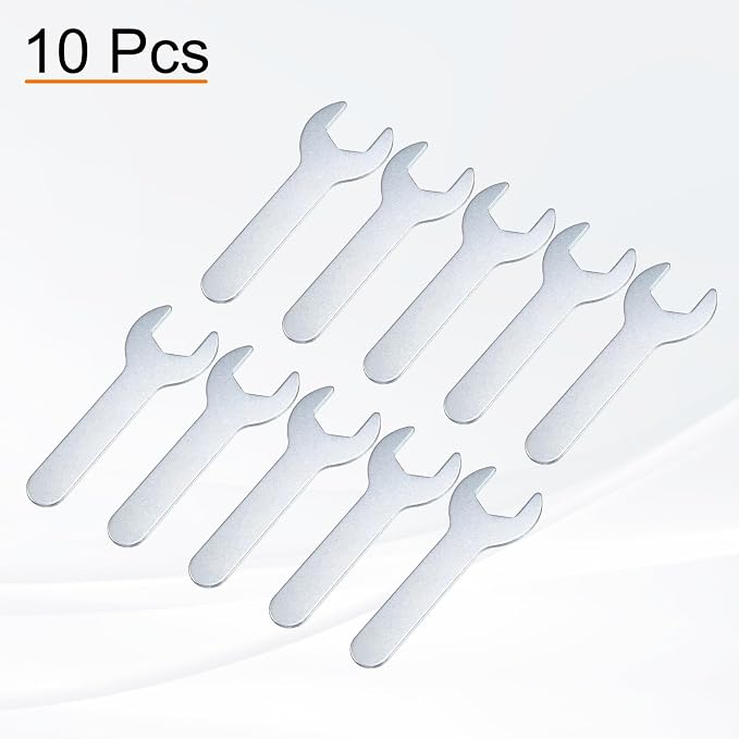 HARFINGTON 10pcs Small Wrench Open End Wrench 18x92x2mm Metric U-Shaped Single - Image 3