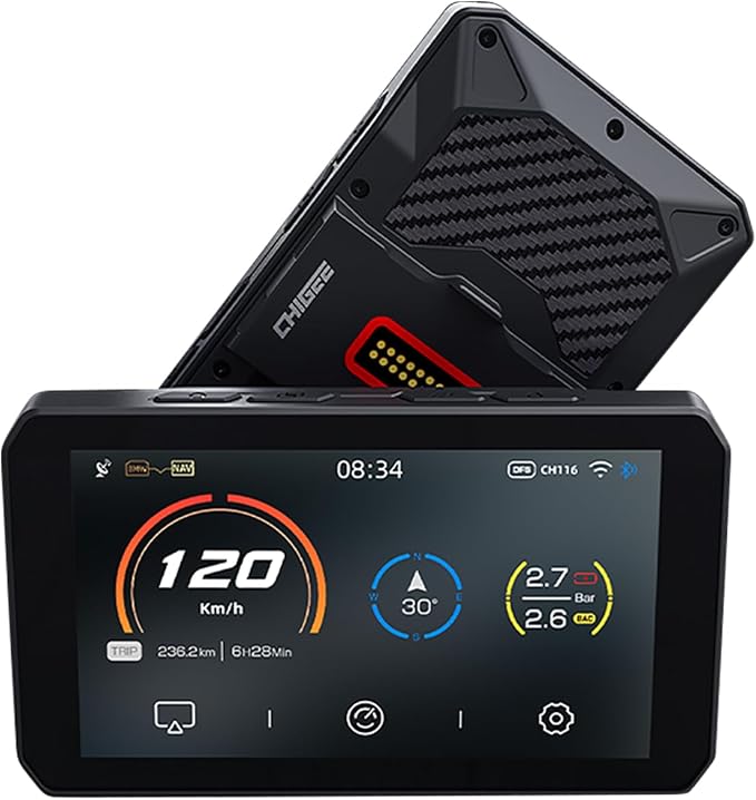 AIO-5 Play for BMW Motorcycles, 3-Pin Interface, Plug-and-Play Smart Display by CHIGEE