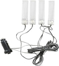 Interior Car Footwell Lights, LED Car Strip Lights, 4 in 1 12V Car Auto by Riloer
