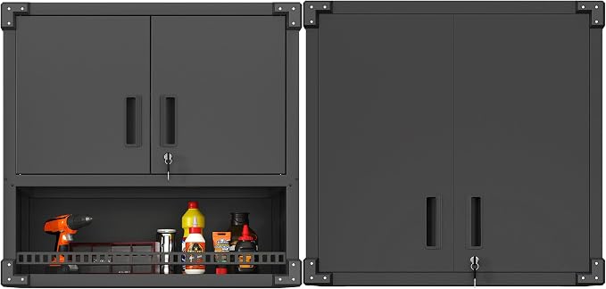 Metal Tool Cabinet, Garage Storage Cabinet System, Wall Cabinet & Locking by VIYET