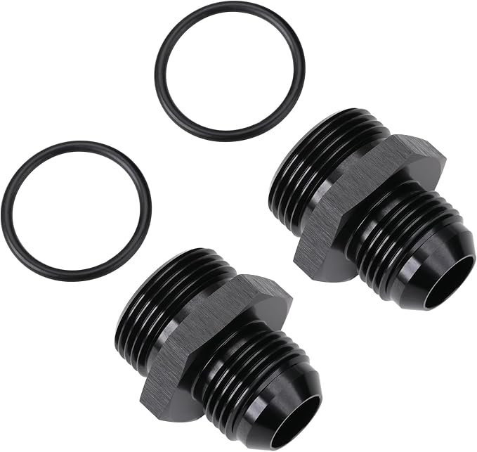 12AN Male Flare to 16AN ORB O-ring Boss Fuel Pump Rail Adapter Fitting Aluminum - Image 3