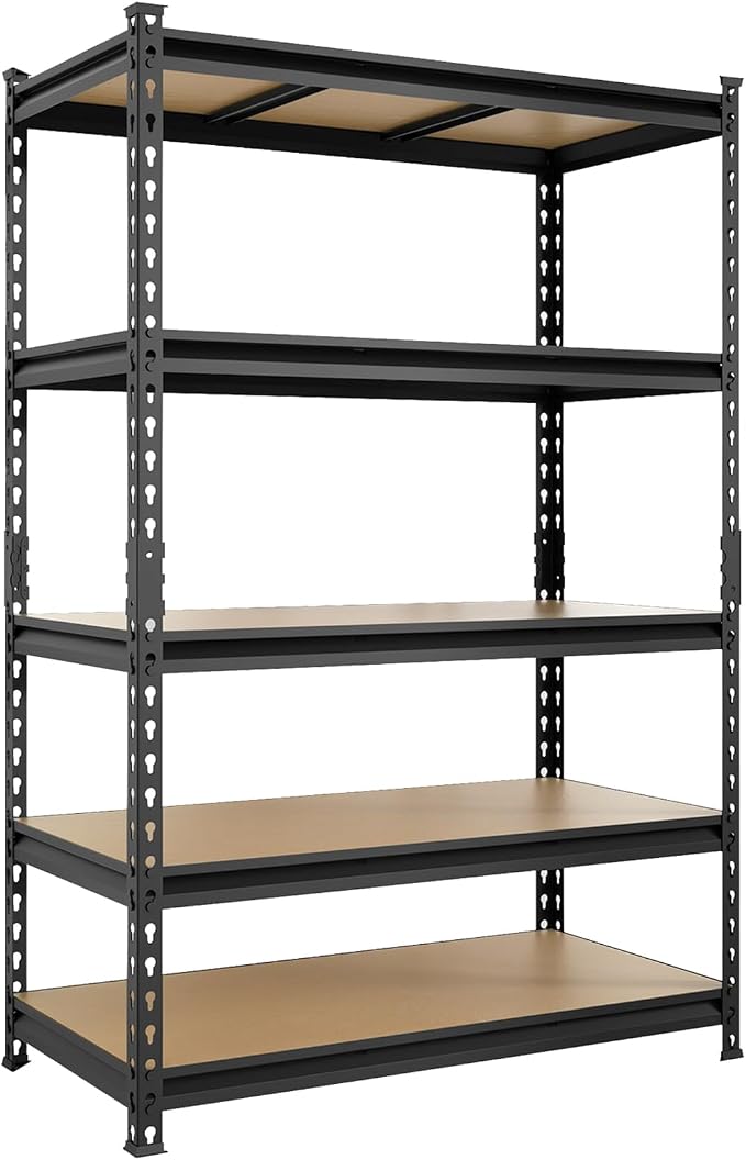 BIG RED Storage Shelving Unit, 5-Tier Adjustable, Heavy Duty Metal Garage by BIGRED