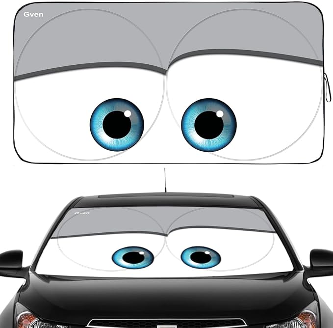 Gven Windshield Sun Shade, The Original Patented Car Eyes 2025 Car Sun Shade by Gven