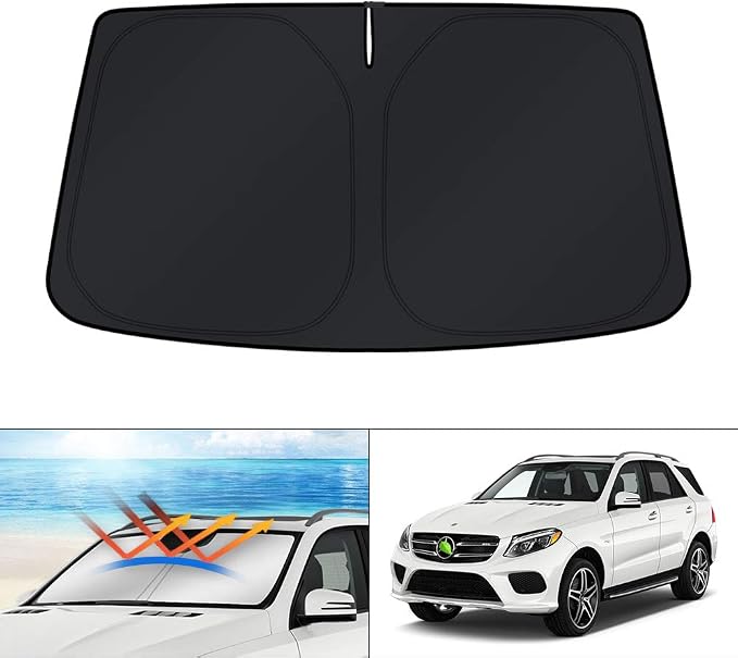 KUST Windshield Sun Shade for Mercedes-Benz GLE-Class 2012-2019 Custom Fit by KUST