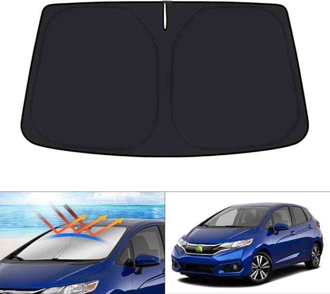 KUST Windshield Sun Shade for Honda Fit 2015-2020 Sunshade Foldable Window Sun by KUST