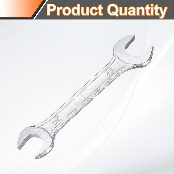 HARFINGTON Double Open End Wrench 14mm x 15mm Metric 15 Degree Offset Angle - Image 3