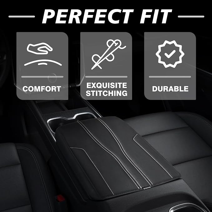 Muslogy Armrest Cover Center Console Cover Compatible - Image 5