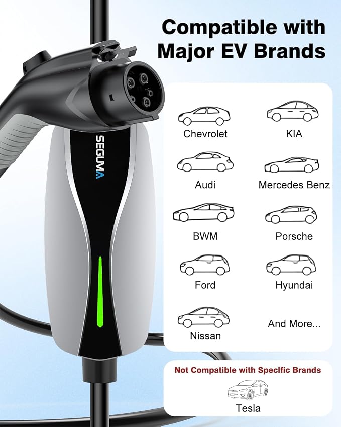 Level 1/2 EV Charger, 16Amp Electric Car Charger 25FT Cable - Image 5