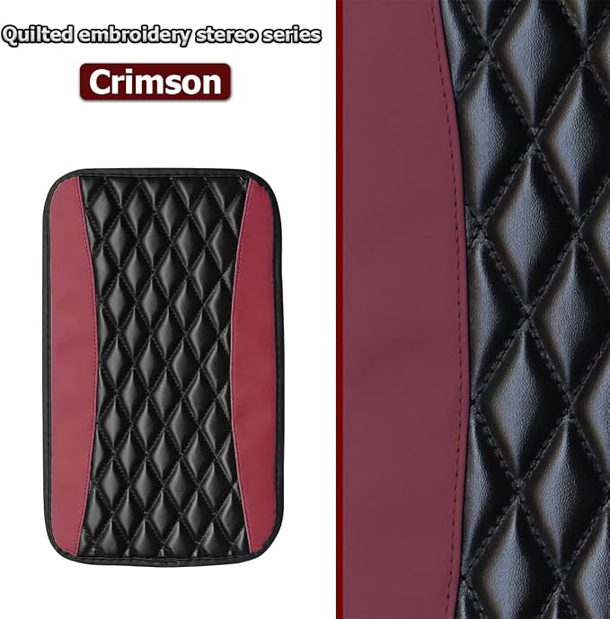 Car Center Console Cushion Pad, Universal Leather Waterproof Armrest Seat Box - Image 3