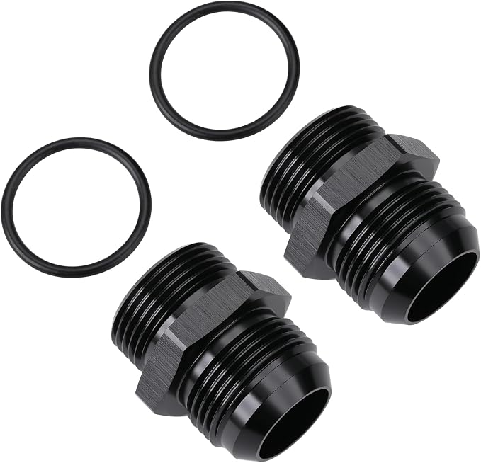 16AN Male Flare to 16AN ORB O-ring Boss Fuel Pump Rail Adapter Fitting Aluminum - Image 3