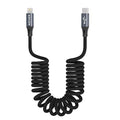 AGVEE 2 Pack 3ft Coiled Short USB-C to Lightning Charging Cable 30W PD Fast by AGVEE