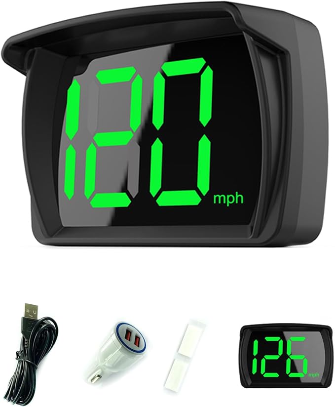 Shkalacar Car HUD Headup Display KM/H MPH GPS Digital Speedometer by Shkalacar