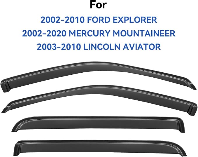 Window Visors Rain Guards Shield - Image 2