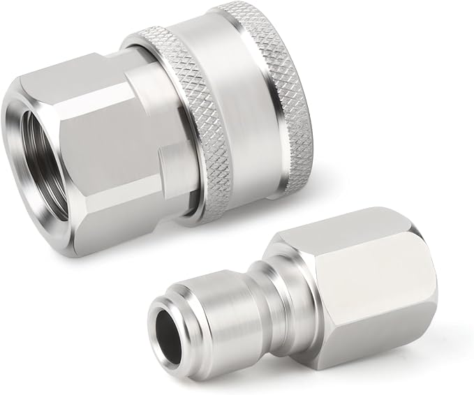 TAISHER 4PCS 304 Stainless Steel Pressure Washer Adapter Kit, Quick Connect - Image 6